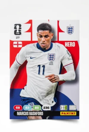 Marcus Rashford Inglaterra Base #177 - Mundial Fútbol 2026 - Panini