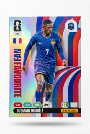 Ousmane Dembele Francia Fan Favourite #178 - Mundial Fútbol 2026 - Panini