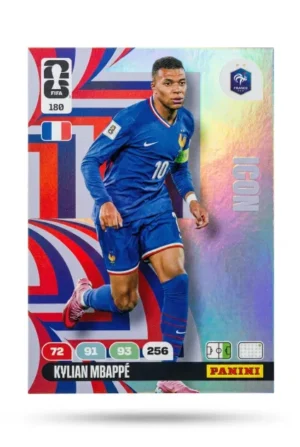 Kylian Mbappé Francia Icon #180 - Mundial Fútbol 2026 - Panini