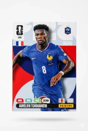 Aurelien Tchouameni Francia Base #185 - Mundial Fútbol 2026 - Panini