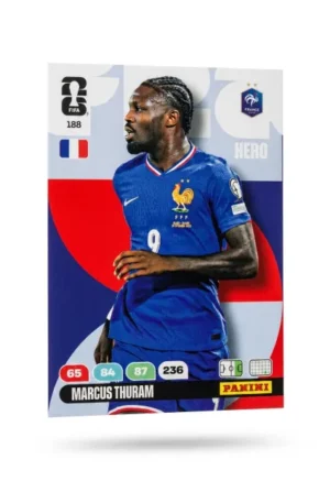Marcus Thuram Francia Base #188 - Mundial Fútbol 2026 - Panini