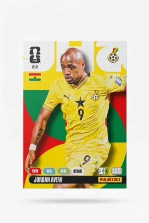 Jordan Avew Ghana Base #212 - Mundial Fútbol 2026 - Panini