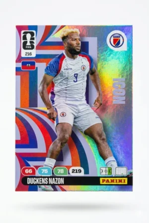 Duckens Nazon Haití Icon #216 - Mundial Fútbol 2026 - Panini