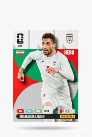 Shoja Khalilzadeh Irán Base #230 - Mundial Fútbol 2026 - Panini