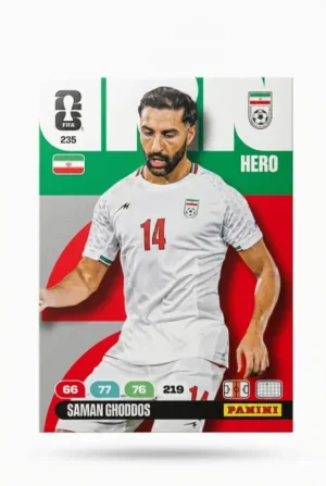 Saman Ghoddos Irán Base #235 - Mundial Fútbol 2026 - Panini