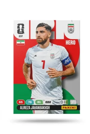 Alireza Jahanbakhsh Irán Base #237 - Mundial Fútbol 2026 - Panini