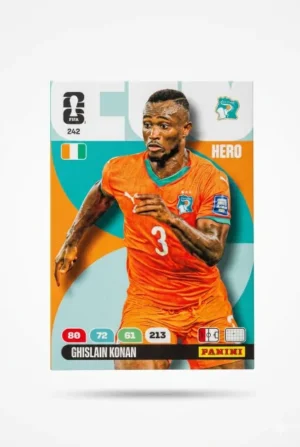 Ghislain Konan Costa de Marfil Base #242 - Mundial Fútbol 2026 - Panini