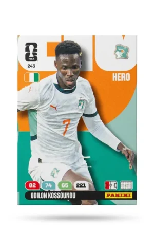 Odilon Kossounou Costa de Marfil Base #243 - Mundial Fútbol 2026 - Panini