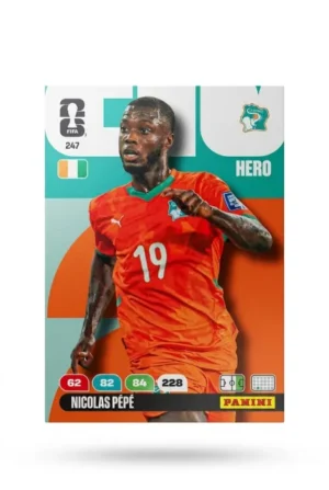 Nicolas Pepe Costa de Marfil Base #247 - Mundial Fútbol 2026 - Panini