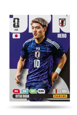 Ritsu Doan Japón Base #258 - Mundial Fútbol 2026 - Panini