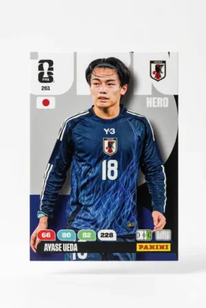 Avase Ueda Japón Base #261 - Mundial Fútbol 2026 - Panini