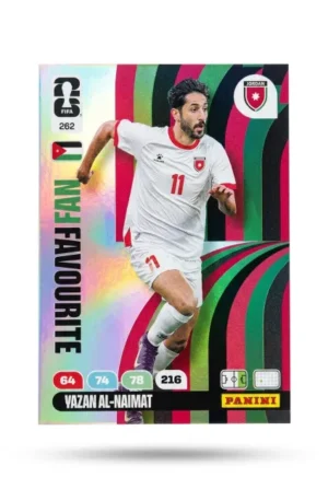 Vazan Al-Naimat Jordania Fan Favourite #262 - Mundial Fútbol 2026 - Panini