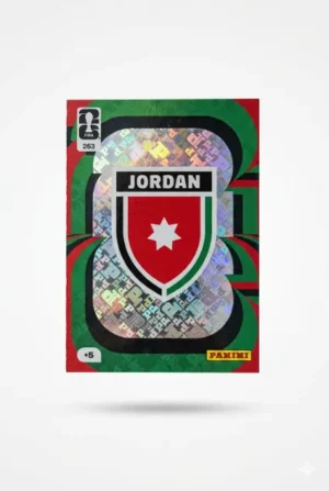 Escudo Jordania Base #263 - Mundial Fútbol 2026 - Panini