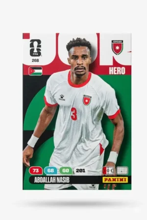 Abdallah Nasib Jordania Base #268 - Mundial Fútbol 2026 - Panini
