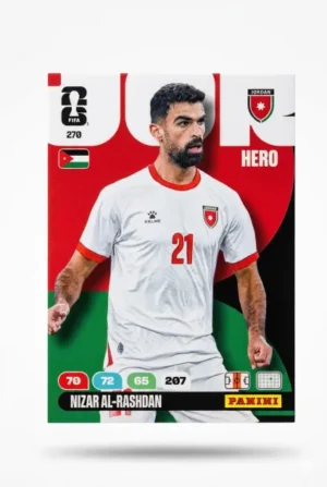 Nizar Al-Rashdan Jordania Base #270 - Mundial Fútbol 2026 - Panini