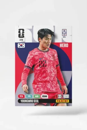 Young-woo Seol Corea del Sur Base #278 - Mundial Fútbol 2026 - Panini