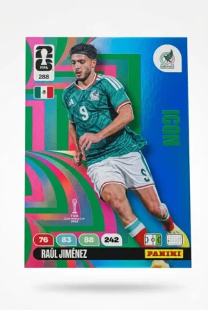 Raúl Jiménez México Icon #288 - Mundial Fútbol 2026 - Panini