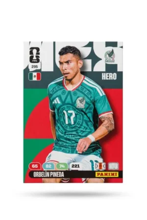 Orbelín Pineda México Base #295 - Mundial Fútbol 2026 - Panini