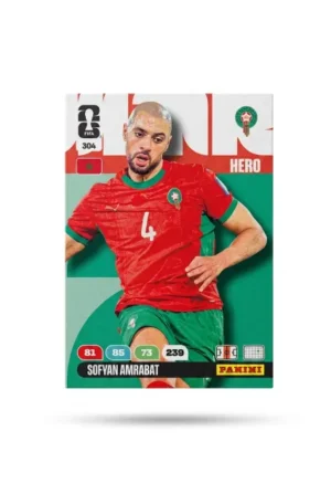 Sofyan Amrabat Marruecos Base #304 - Mundial Fútbol 2026 - Panini