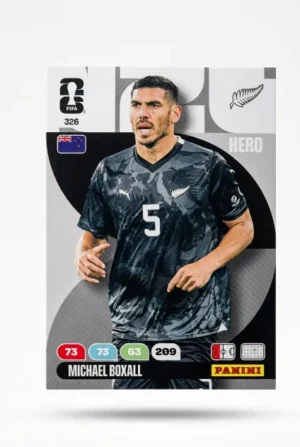 Michael Boxall Nueva Zelanda Base #326 - Mundial Fútbol 2026 - Panini