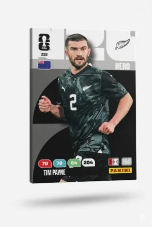 Tim Payne Nueva Zelanda Base #328 - Mundial Fútbol 2026 - Panini