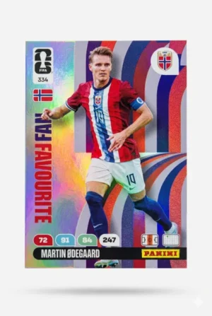 Martin Odegaard Noruega Fan Favourite #334 - Mundial Fútbol 2026 - Panini