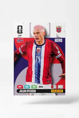 Julian Ryerson Noruega Base #338 - Mundial Fútbol 2026 - Panini