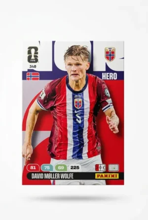 David Moller Wolfe Noruega Base #340 - Mundial Fútbol 2026 - Panini