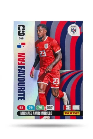 Michael Amir Murillo Panamá Fan Favourite #346 - Mundial Fútbol 2026 - Panini