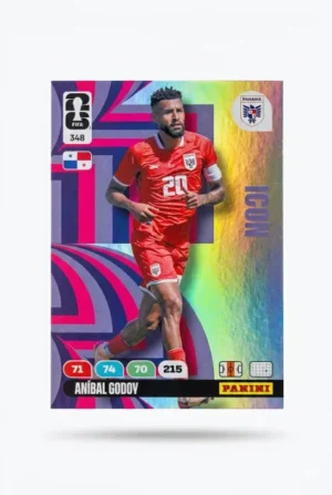 Anibal Godoy Panamá Icon #348 - Mundial Fútbol 2026 - Panini