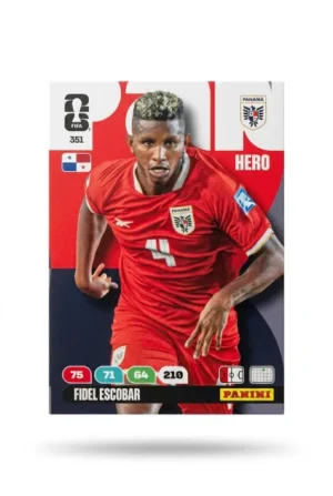 Fidel Escobar Panamá Base #351 - Mundial Fútbol 2026 - Panini