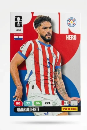 Omar Alderete Paraguay Base #363 - Mundial Fútbol 2026 - Panini