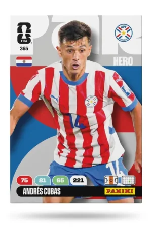 Andrés Cubas Paraguay Base #365 - Mundial Fútbol 2026 - Panini