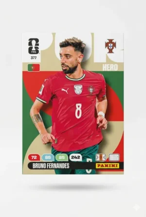 Bruno Fernandes Portugal Base #377 - Mundial Fútbol 2026 - Panini