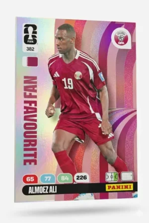 Almoez Ali Catar Fan Favourite #382 - Mundial Fútbol 2026 - Panini