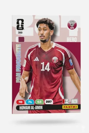 Homam Al-Amin Catar Base #389 - Mundial Fútbol 2026 - Panini