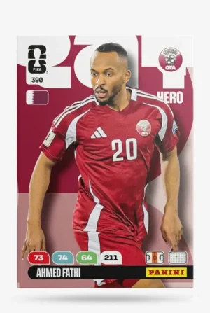 Ahmed Fathi Catar Base #390 - Mundial Fútbol 2026 - Panini