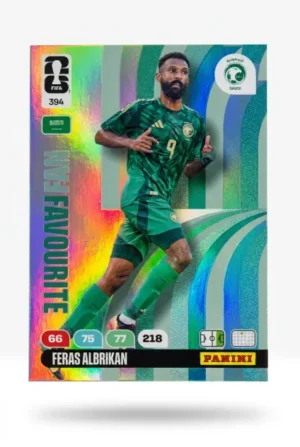 Feras Albrikan Arabia Saudí Fan Favourite #394 - Mundial Fútbol 2026 - Panini