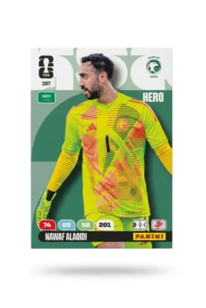 Nawaf Alaqidi Arabia Saudí Base #397 - Mundial Fútbol 2026 - Panini