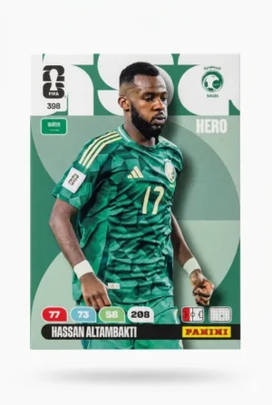Hassan Altambakti Arabia Saudí Base #398 - Mundial Fútbol 2026 - Panini