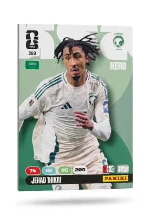 Jehad Thikri Arabia Saudí Base #399 - Mundial Fútbol 2026 - Panini
