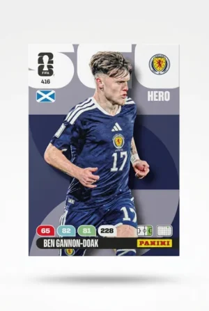 Ben Gannon-Doak Escocia Base #416 - Mundial Fútbol 2026 - Panini