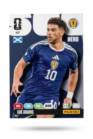 Che Adams Escocia Base #417 - Mundial Fútbol 2026 - Panini