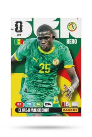 El Hadji Malick Diouf Senegal Base #423 - Mundial Fútbol 2026 - Panini