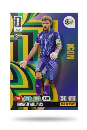 Ronwen Williams Sudáfrica Icon #432 - Mundial Fútbol 2026 - Panini