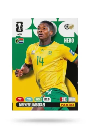 Mbekezeli Mbokazi Sudáfrica Base #435 - Mundial Fútbol 2026 - Panini
