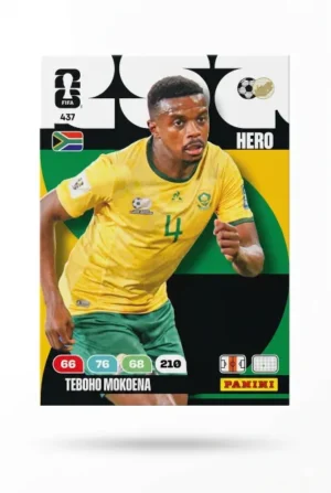 Teboho Mokoena Sudáfrica Base #437 - Mundial Fútbol 2026 - Panini