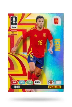 Rodri España Icon #444 - Mundial Fútbol 2026 - Panini