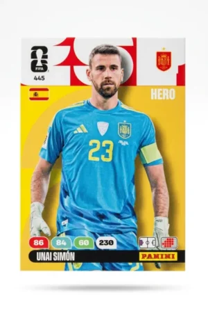Unai Simón España Base #445 - Mundial Fútbol 2026 - Panini