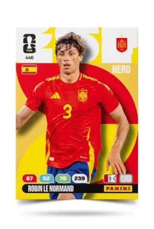 Robin Le Normand España Base #446 - Mundial Fútbol 2026 - Panini